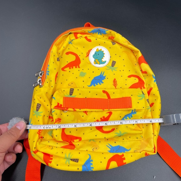 Mini Toddler Dinosaur yellow & orange backpack - Picture 8 of 9